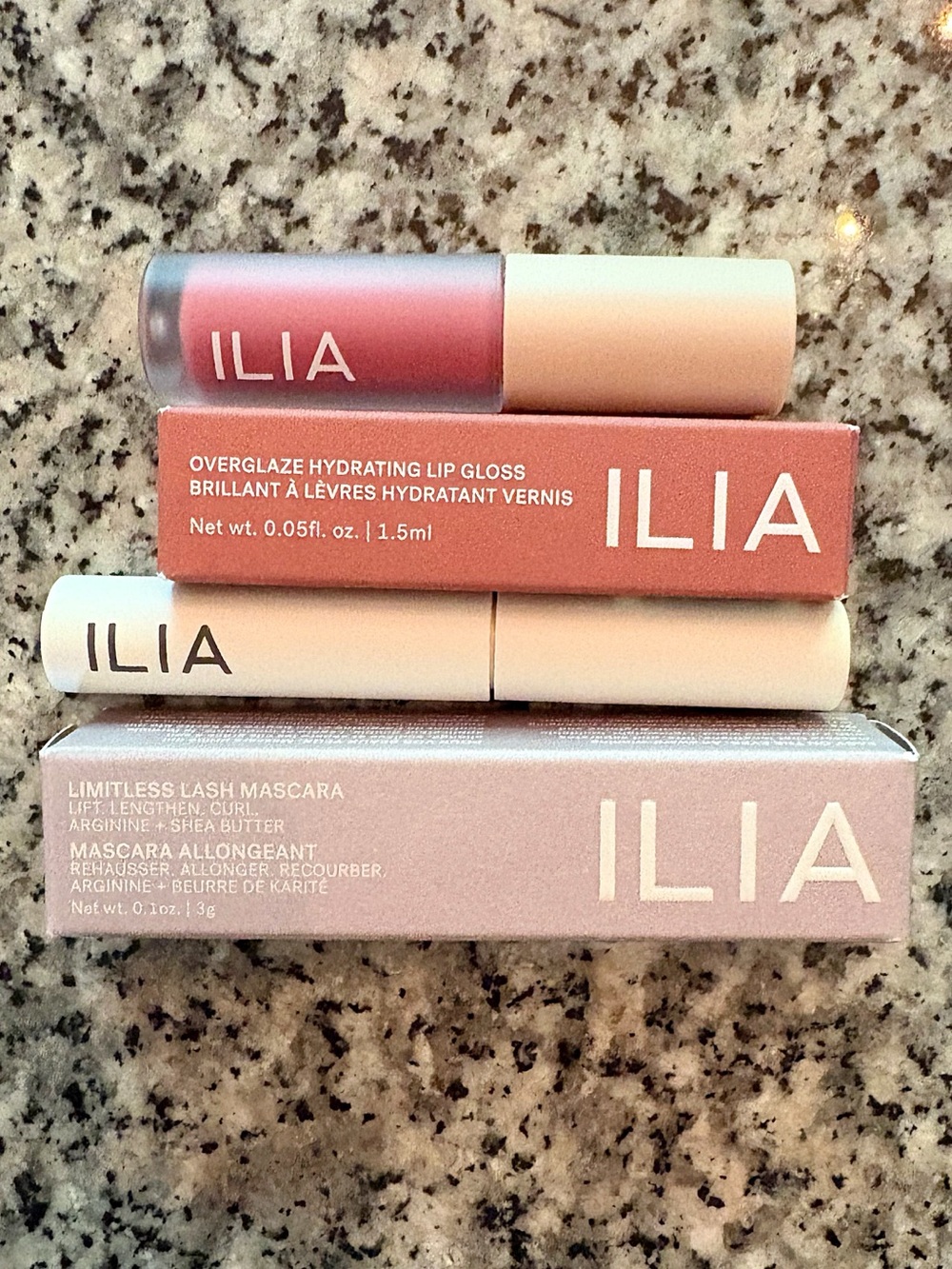 ♥️💖 ILIA Overglaze Hydrating Lip Gloss & Limitless Lash Mascara CLEAN BEAUTY